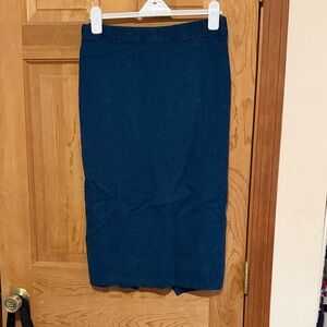 Marimekko Deep Blue Knit Pencil Skirt